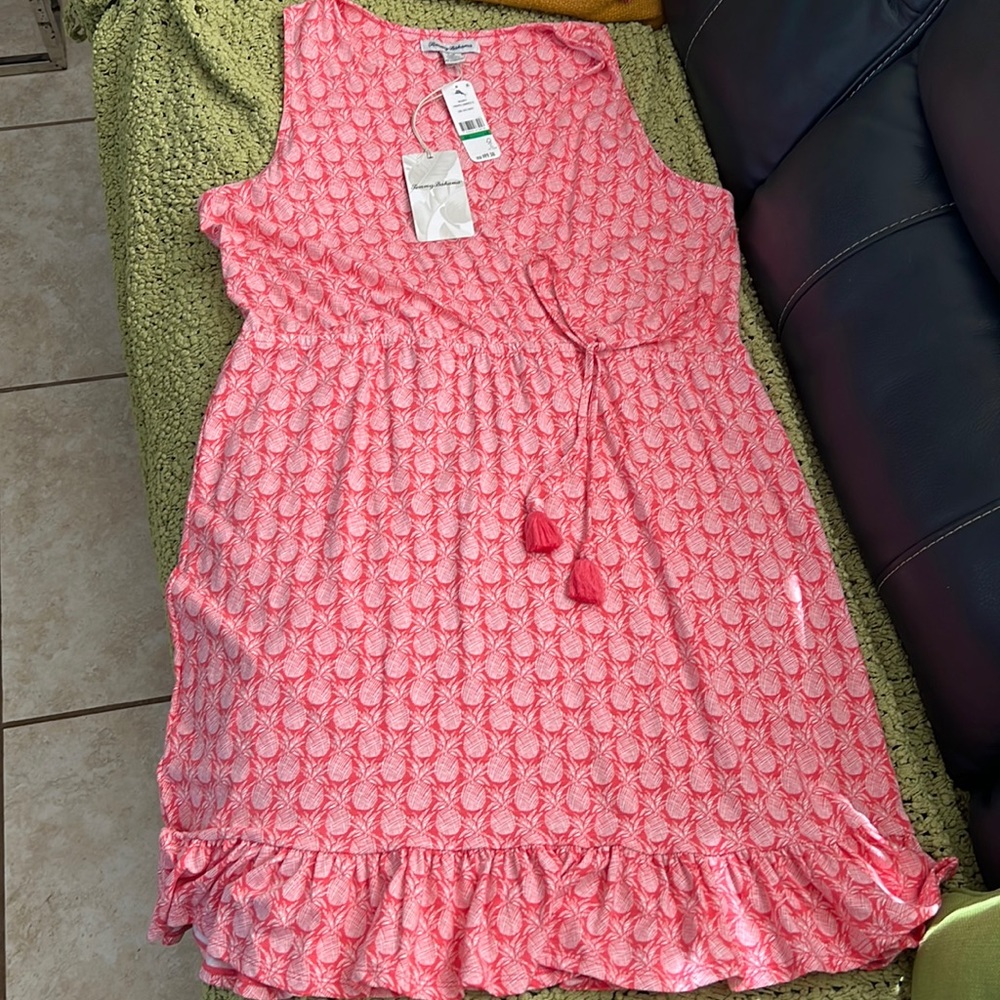 Tommy Bahama Pineapple Crossover Dress NWT